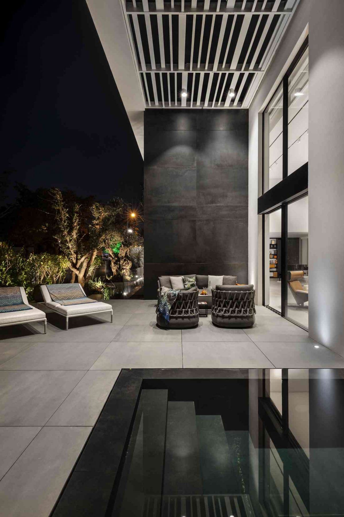 Simoene Architects Ltd – Central Israel תאורה פרגולה מיוחדת על ידי קמחי דורי 
